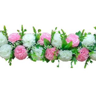 2 line carnesion flower border(4 feet)
