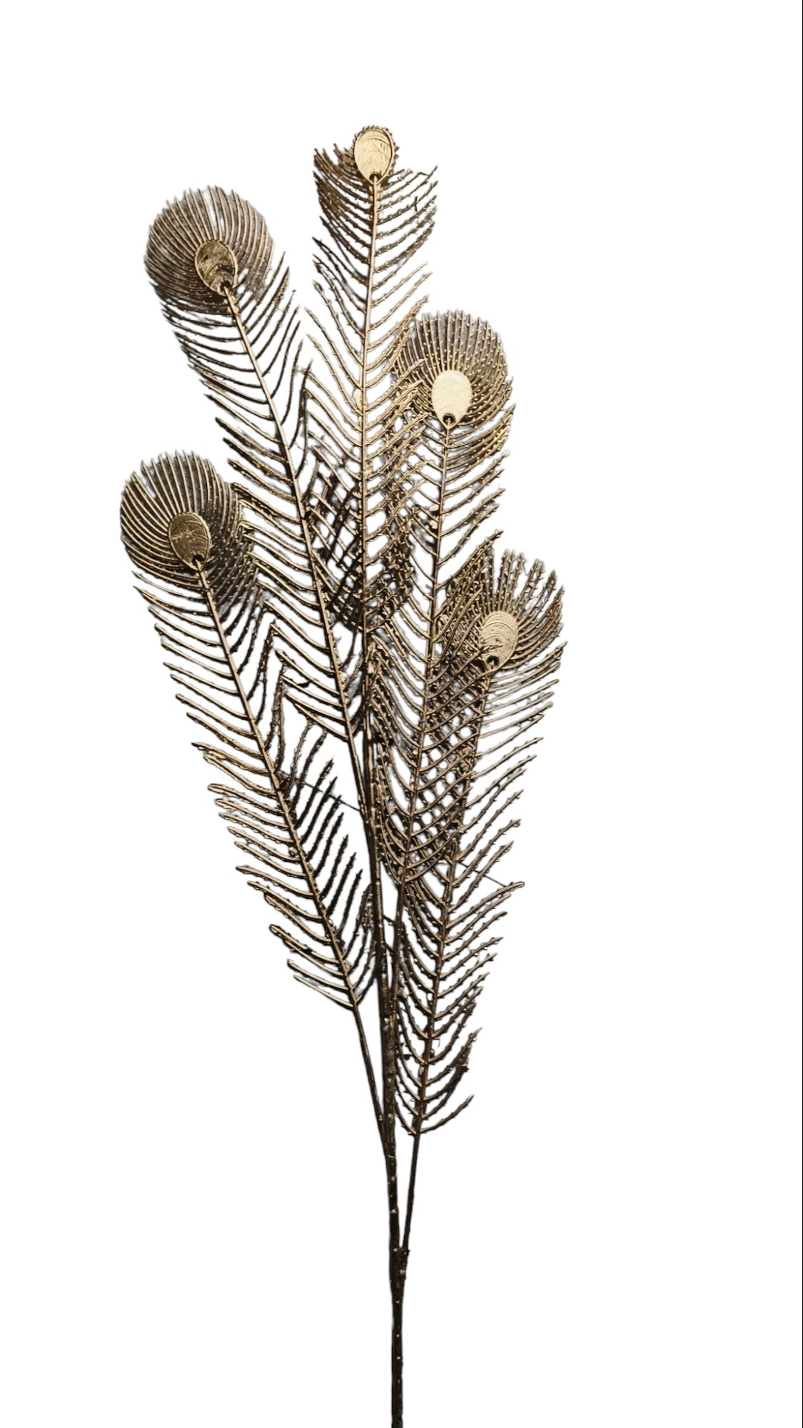 golden 5/1 leaves peacock design