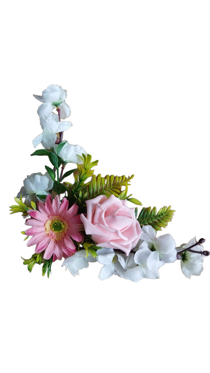 rose/zerbera/blossom brooch